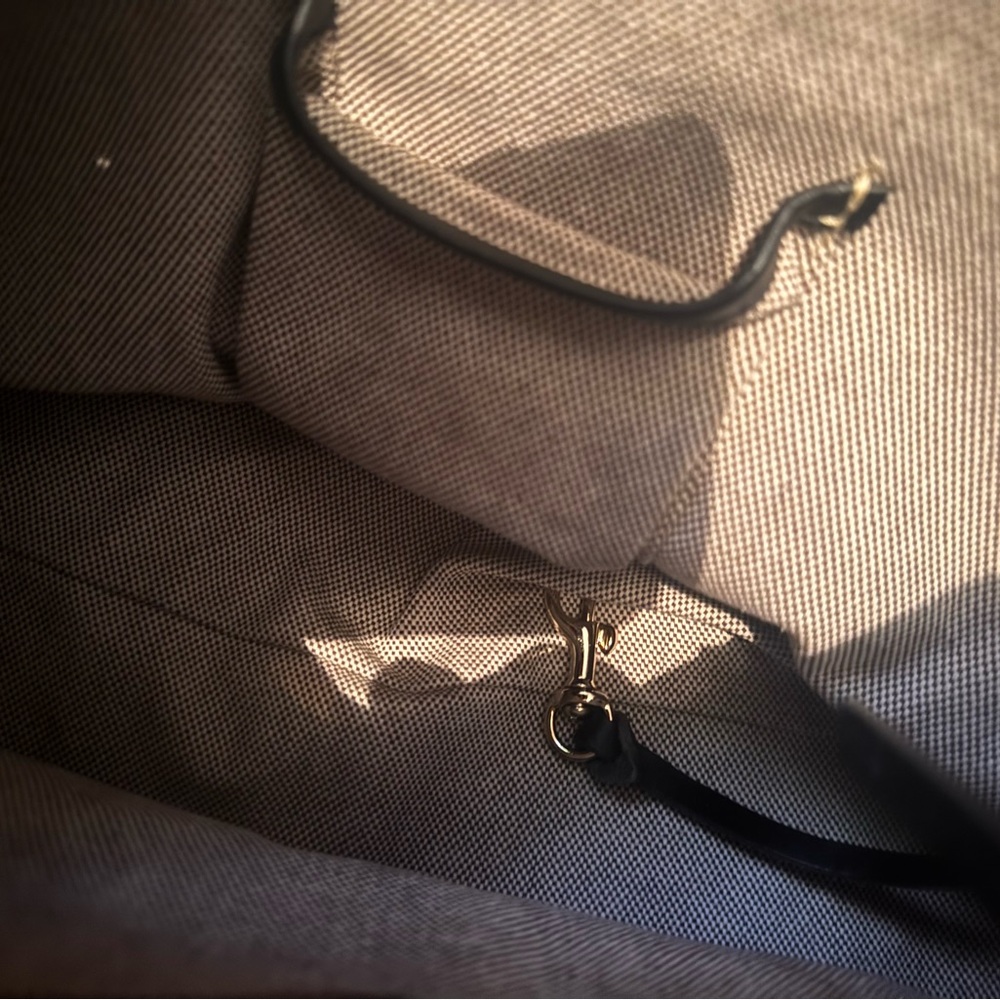 Dooney & Bourke Black and Gold Monogram Shoulder Bag - Picture 5 of 6